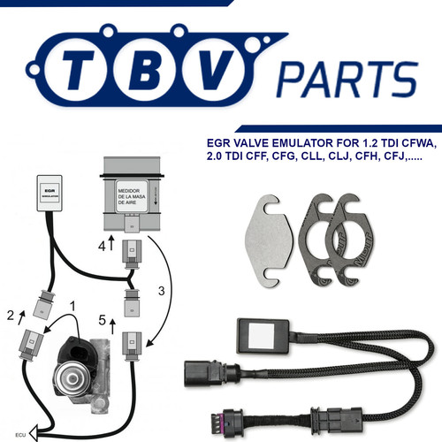 Kit valvula egr vw seat - kit, de